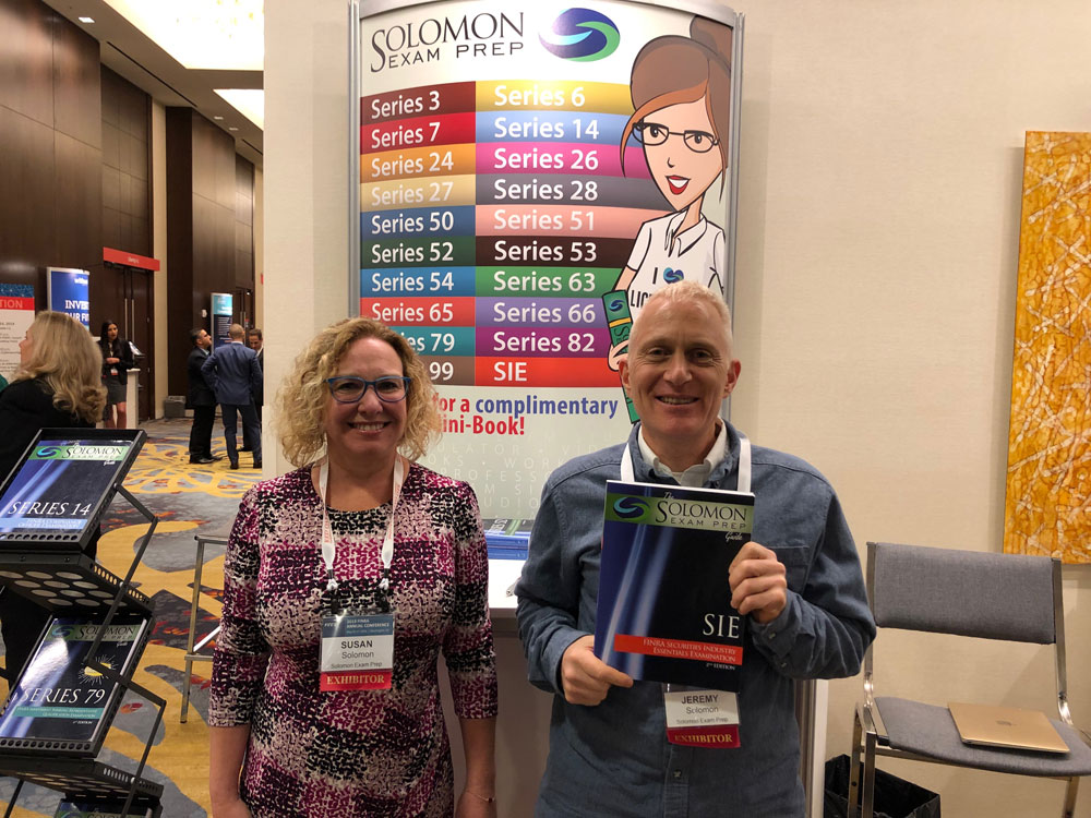 Jeremy and Susan Solomon at the 2019 FINRA Annual Conference